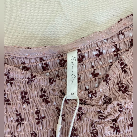 NWT Rylee + Cru Teen Stella Dress - Blush Fleur Size 12 - Picture 4 of 6